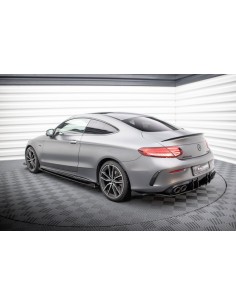 Lips traseros laterales Street Pro Mercedes-Benz Clase C 43 AMG Coupé C205 (Facelift)(Con flaps) 2
