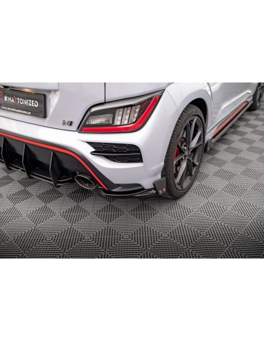 Lips traseros laterales V.1 Hyundai Kona N Mk1 (Con flaps)