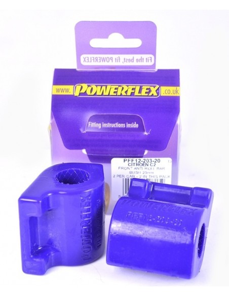 Silentblock estabilizadora del Powerflex 20mm Citroen C3 02-10