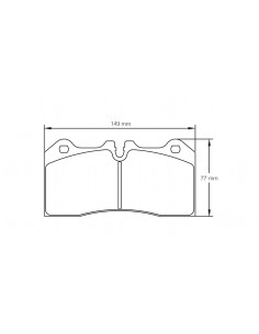 Pastillas Pagid Racing RSC1 Mclaren 570S traseras (Discos cerámicos)