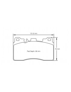 Pastillas Pagid Racing RSC1 Mercedes-Benz CLS 63 AMG 11- traseras (Discos ceramicos)