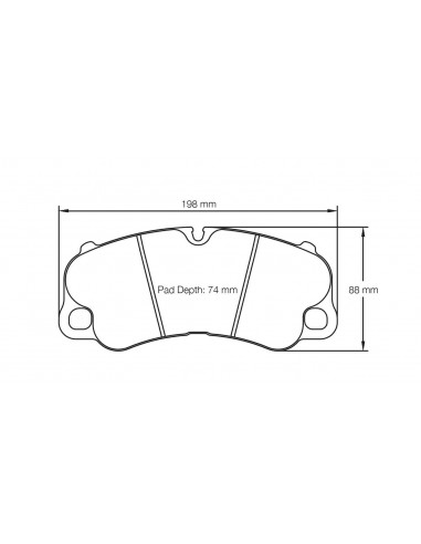 Pastillas Pagid Racing RSC2 Porsche 911 991 GT3/Turbo delanteras (Discos cerámicos)