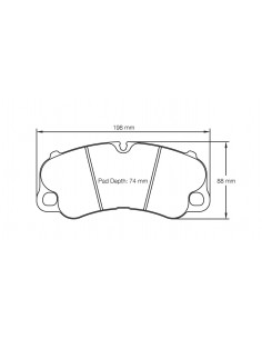 Pastillas Pagid Racing RSC2 Porsche 911 992 Carrera S/4S/GT3 delanteras (Discos cerámicos)