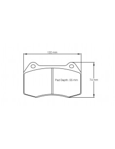 Pastillas Pagid Racing RSL2 Mini Coupé R58 delanteras (Pinza Brembo)