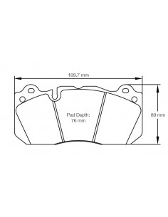 Pastillas Pagid Racing RSL29 Ford Mustang Shelby GT350 delanteras