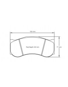 Pastillas Pagid Racing RSX BMW M4 F82 GT4 delanteras