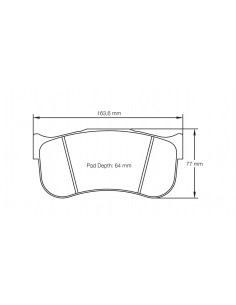Pastillas Pagid Racing RSX Ferrari 488 GT3 delanteras