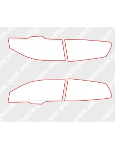 Kit cristales policarbonato Honda Civic Type R EP3