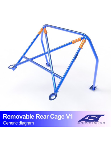 Arco trasero BMW 3-Series (E92) 2 puertas Coupe RWD REMOVABLE REAR CAGE V1