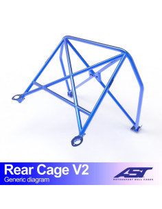 Arco trasero Ford SIERRA (MK1/Mk2/Mk3) 2 puertas Coupe RWD REAR CAGE V2