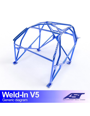 Jaula Audi A4/S4 (B5) 4 puertas Sedan FWD WELD IN V5