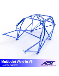Jaula BMW 5-Series (E34) 4 puertas Sedan RWD MULTIPOINT WELD IN V5