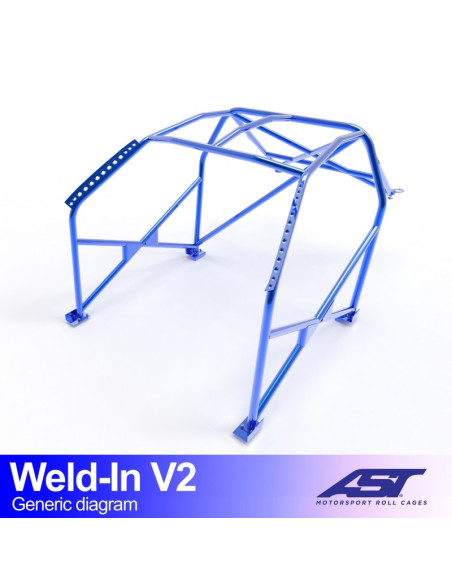 Jaula BMW 3-Series (E46) 2 puertas Coupe RWD WELD IN V2