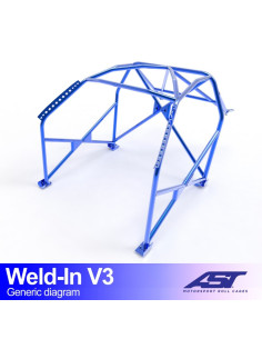 Jaula BMW 3-Series (E46) 3 puertas Compact RWD WELD IN V3