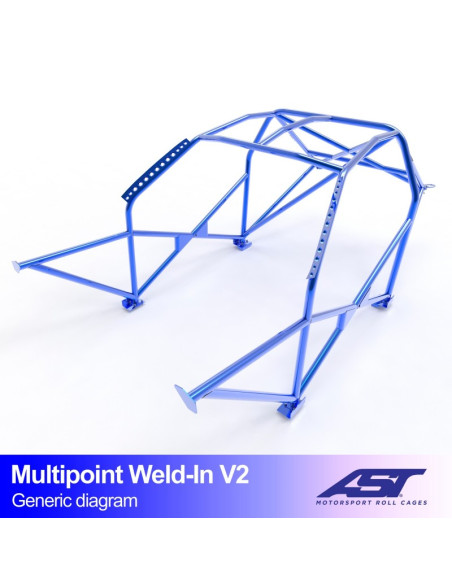 Jaula Citroën C2 (Phase 1/2 ) 3 puertas Hatchback MULTIPOINT WELD IN V2