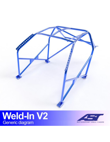 Jaula Fiat Panda (Type 141) Hatchback 4x4 WELD IN V2