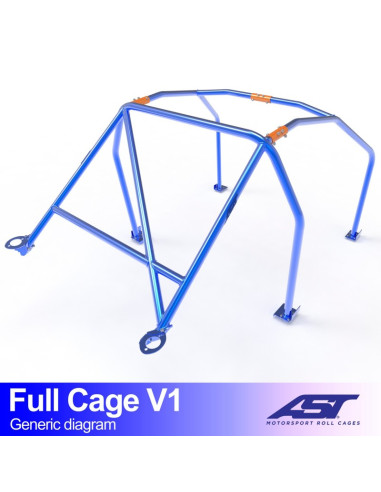 Jaula Honda Civic (3gen) 3 puertas Hatchback FULL CAGE V1
