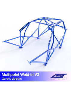 Jaula Mazda 323 (BG) 3 puertas Hatchback MULTIPOINT WELD IN V3