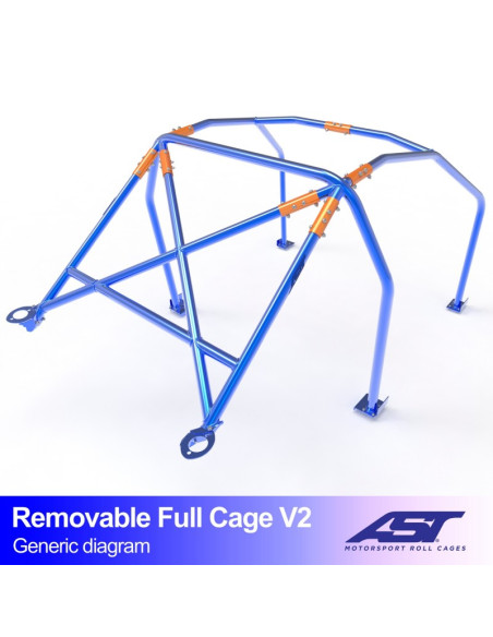 Jaula Mercedes-Benz E-Class (W124) 4 puertas Sedan REMOVABLE FULL CAGE V2 Jaula Mercedes-Benz E-Class (W124) 4 puertas Sedan REMOVABLE FULL CAGE V2