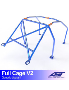 Jaula Nissan Silvia (S14) 2 puertas Coupe FULL CAGE V2