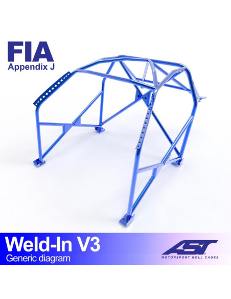 Jaula Opel Calibra 3 puertas Coupe 4X4 WELD IN V3
