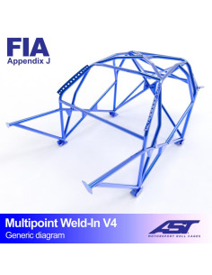 Jaula Opel Corsa (B) 3 puertas Hatchback MULTIPOINT WELD IN V4