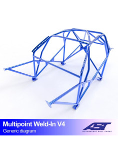 Jaula Opel Corsa (E) 3 puertas Hatchback MULTIPOINT WELD IN V4