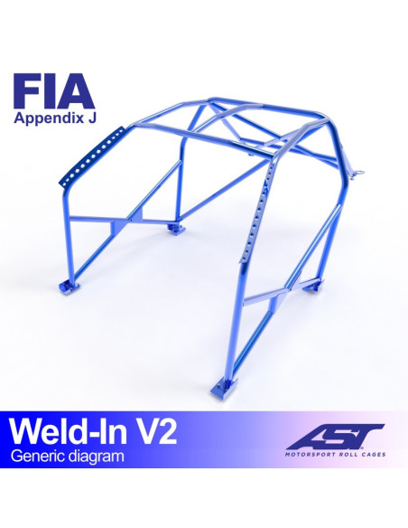 Jaula Peugeot 309 (Phase 1/2) 2 puertas Coupe WELD IN V2