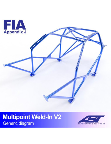 Jaula Renault Clio I 3 puertas Hatchback MULTIPOINT WELD IN V2