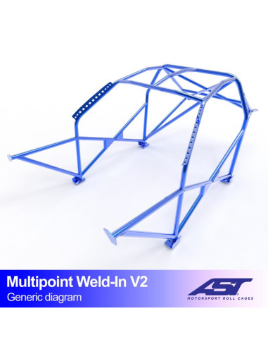 Jaula Renault Clio III 3 puertas Hatchback MULTIPOINT WELD IN V2