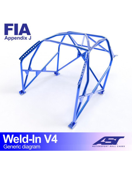 Jaula Subaru BRZ (ZC6) 2 puertas Coupe WELD IN V4 Jaula Subaru BRZ (ZC6) 2 puertas Coupe WELD IN V4