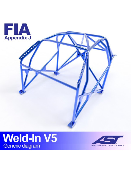 Jaula Subaru Impreza (GC8) 2 puertas Coupe 4WD WELD IN V5 Jaula Subaru Impreza (GC8) 2 puertas Coupe 4WD WELD IN V5
