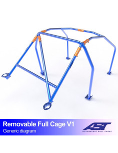 Jaula Toyota Supra (Mk3) 3 puertas Coupe REMOVABLE FULL CAGE V1