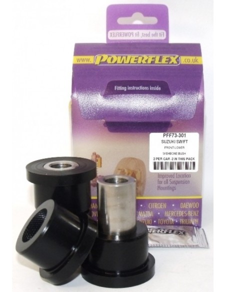 Silentblock trapecio inf del Powerflex Suzuki Swift Sport 06-10