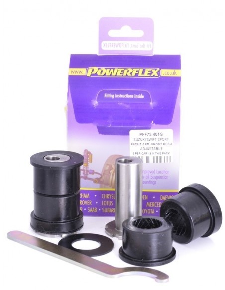 Silentblock delantero brazo del Powerflex Suzuki Swift Sport 10-17 (Ajustable caída)