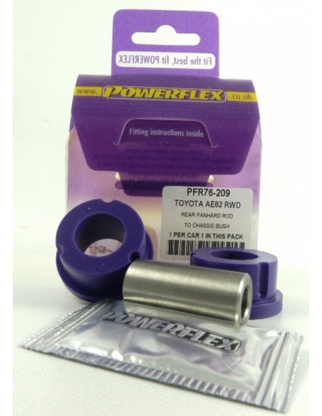 Silentblock derecho barra panhard tras Powerflex Toyota Corolla AE86 RWD