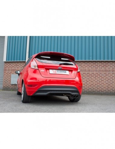 Escape trasero Scorpion Ford Fiesta MK7 1.0T Ecoboost 100/125/140cv (Difusor trasero standard)
