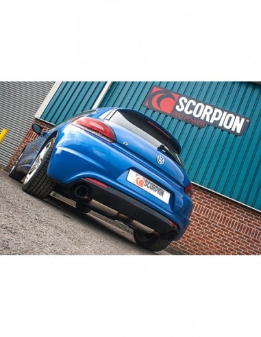 Escape Scorpion Volkswagen Scirocco R (Sin silenciador intermedio)(Colas negras)
