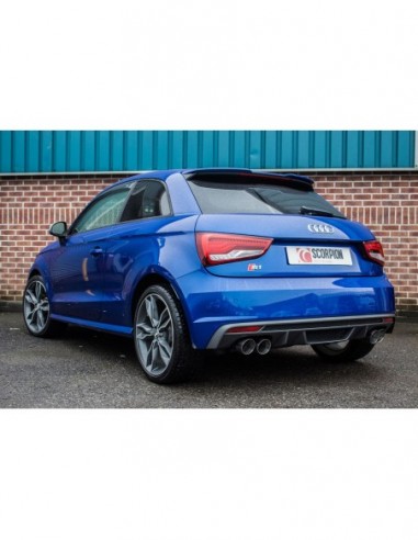 Escape Scorpion Audi S1 8X 2.0 TFSi Quattro (Con válvulas)(Sin silenciador)(Colas Daytona)