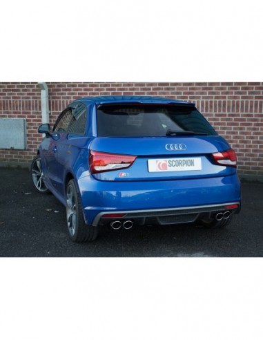 Escape Scorpion Audi S1 8X 2.0 TFSi Quattro (Con válvulas)(Sin silenciador)(Colas Monaco)
