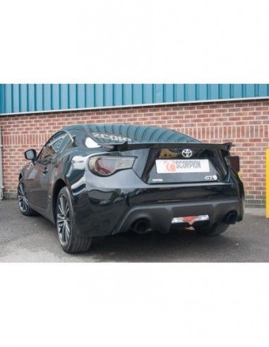 Escape Scorpion Subaru BRZ (Colas negras)