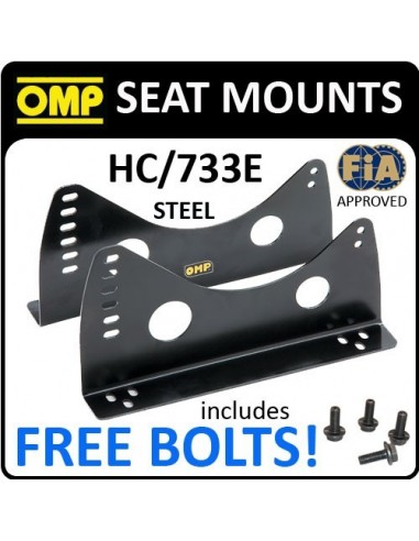 Bases asiento laterales OMP Acero 350mm