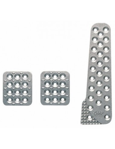 Cubrepedales OMP Racing aluminio largo tipo 2