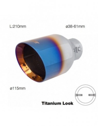 Cola de escape Simoni Racing TRX/20 Titanium Look