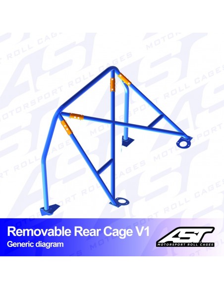 Arco trasero BMW (E36) 3-Series 3 puertas Compact RWD REMOVABLE REAR CAGE V1