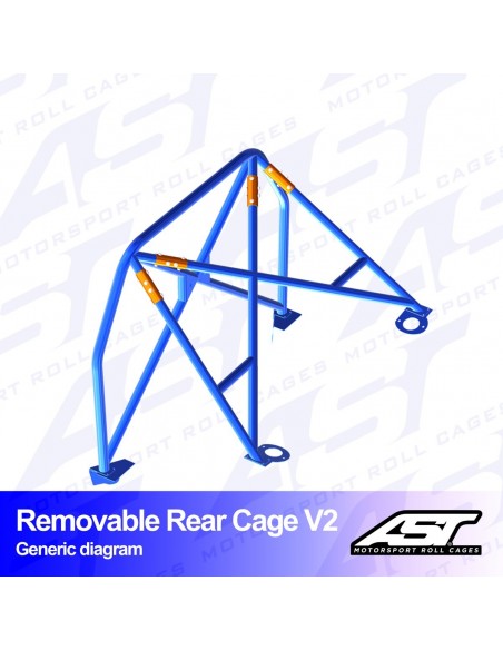 Arco trasero Renault Clio (Phase 2) 3 puertas Hatchback REMOVABLE REAR CAGE V2