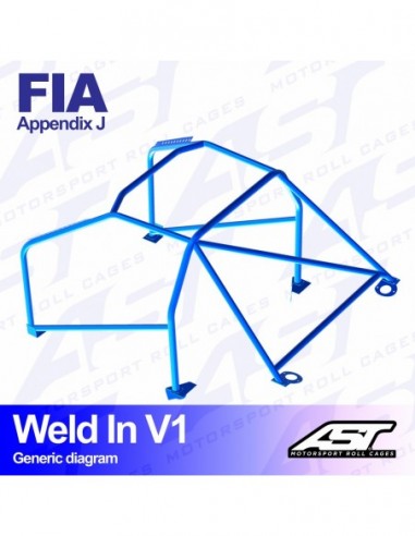 Jaula Alfa Romeo 155 (Tipo 167) 4 puertas Sedan FWD WELD IN V1