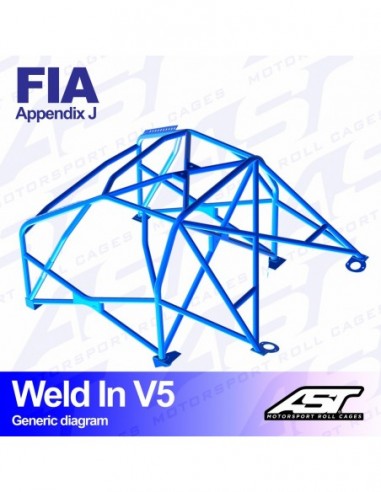 Jaula Alfa Romeo 155 (Tipo 167) 4 puertas Sedan FWD WELD IN V5