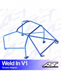 Jaula Audi A3/S3 (8L) 3 puertas Hatchback Quattro WELD IN V1