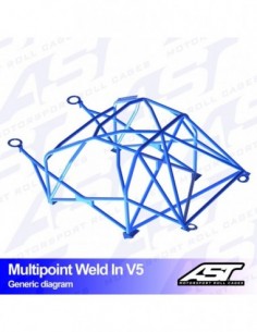 Jaula Audi A3/S3 (8V) 5 puertas Sportback Quattro MULTIPOINT WELD IN V5
